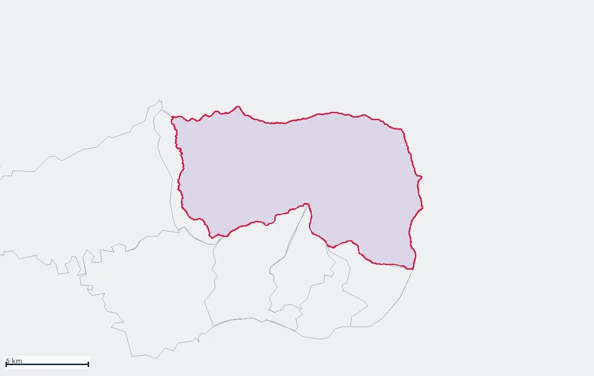 Municipal boundary of Nordeste