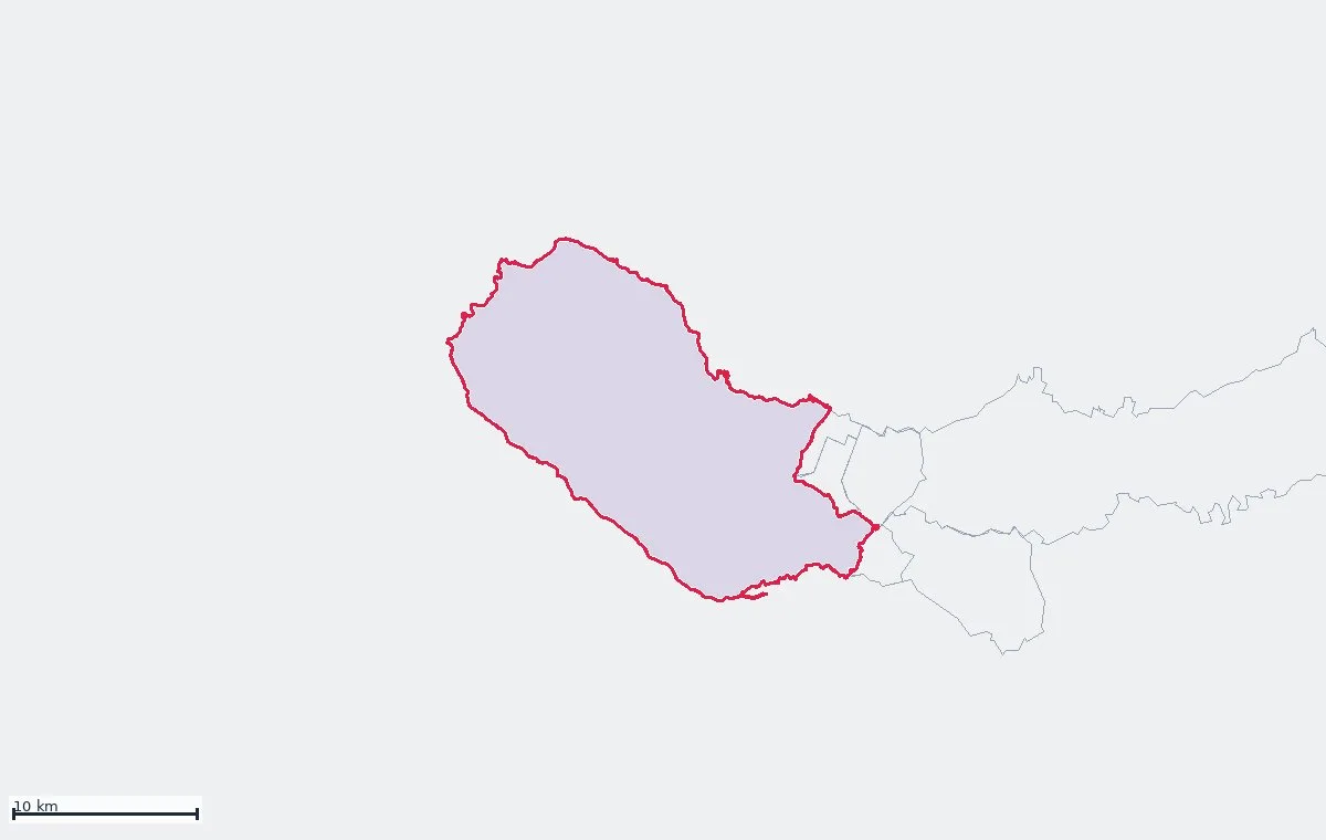 Municipal boundary of Ponta Delgada
